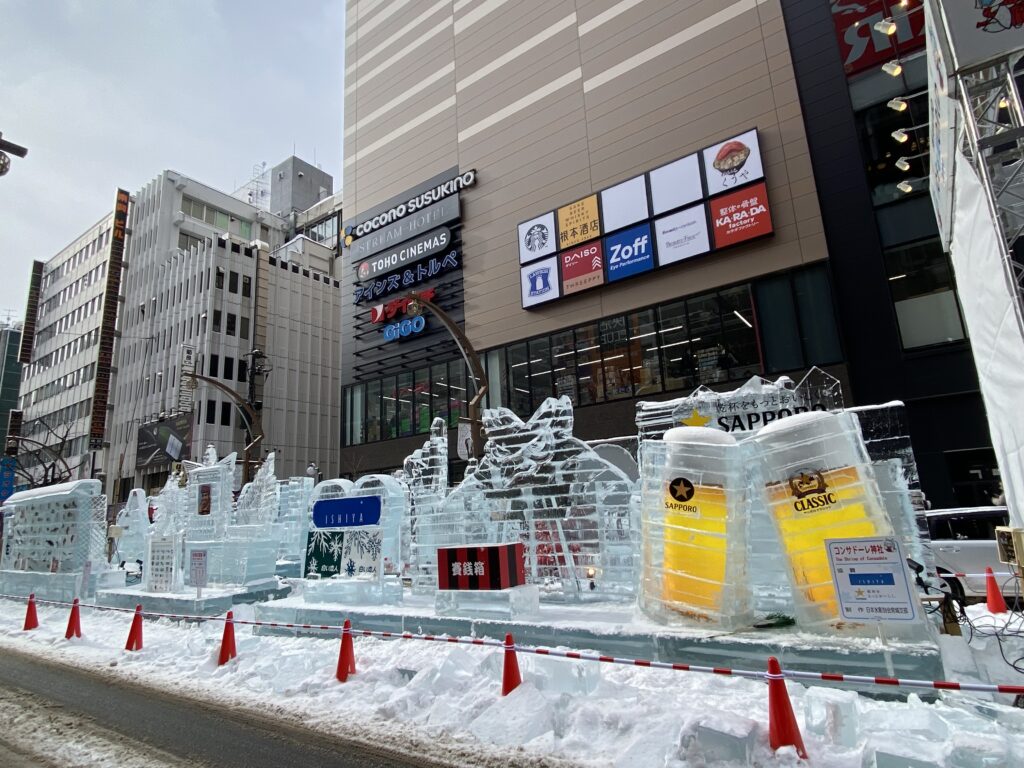 札幌雪祭第三會場-以冰雕為主薄野會場